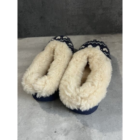 Women’s Ugg blue heart slip Ons shearling fur Lined Clogs size 6 - Picture 3 of 16